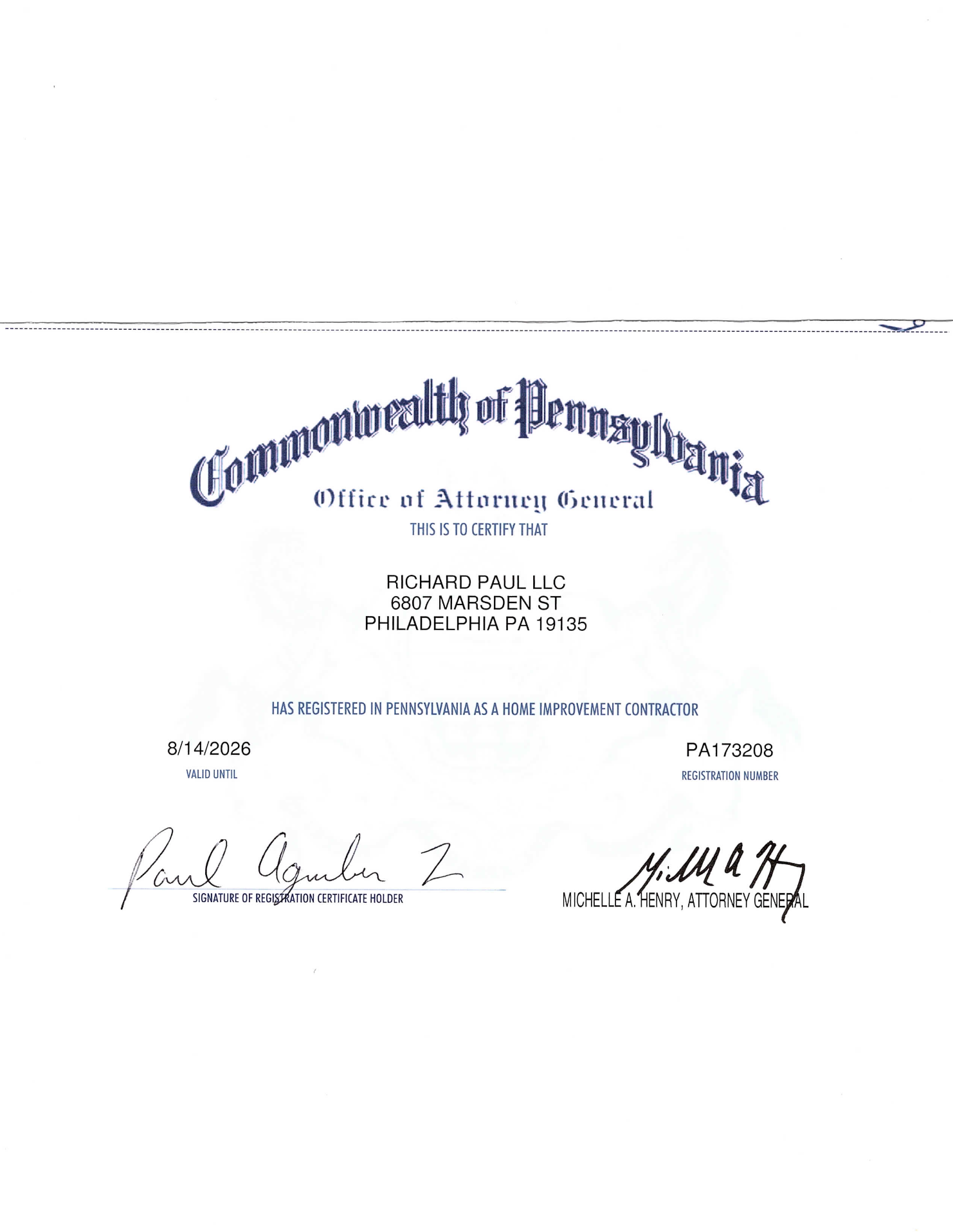 certificates